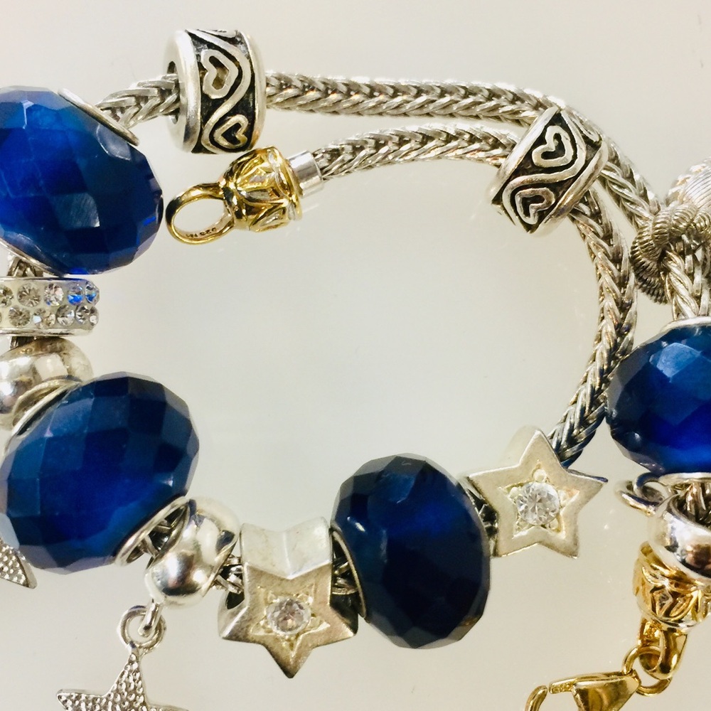 Sterling TBB Charm - Roman chain -Bracelet